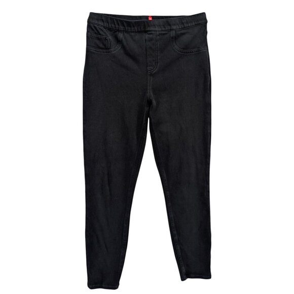 Spanx Jean-ish Ankle Leggings Womens Black Stretch Slimming Pull On Size L - Picture 1 of 11